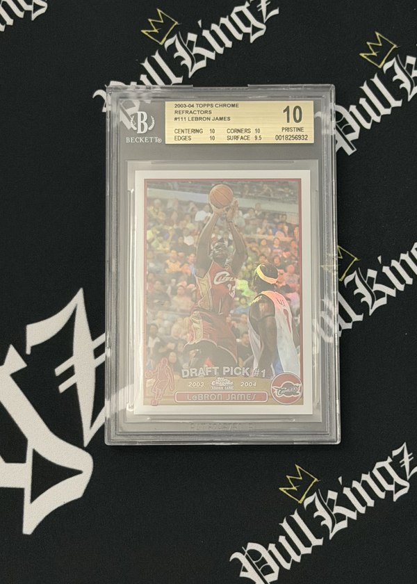 LeBron James 2003-04 Topps Chrome Refractor rookie BGS 10 Pristine